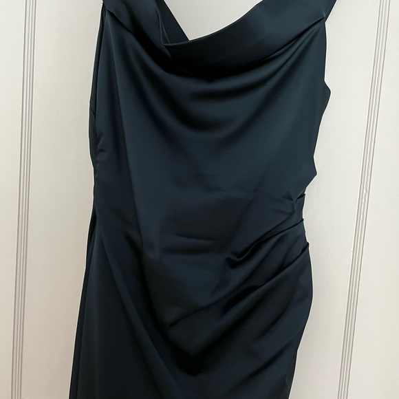 MILLY Ally Off-the-Shoulder Gown in Italian Stretch Satin - Picture 8 of 14